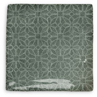 Silhouette Fettle Irish Moss Gloss Wall Tile 130x130