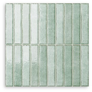 Riva Fingers Myrtle Green Gloss Tile 300x300