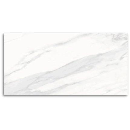 Montebello Carrara White Gloss Wall Tile 300x600
