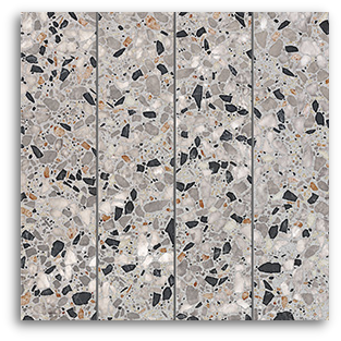 Terrina Cosmic Grey Subway (75x300) Wall Tile Gloss