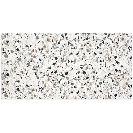 Galaxy Terrazzo White Matt Tile 300x600