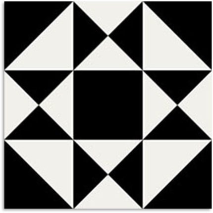 Peppa Astor Black Matt Tile 200x200