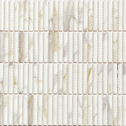 Boutique Calacatta Gold Mix 3D Bar Glass Mosaic