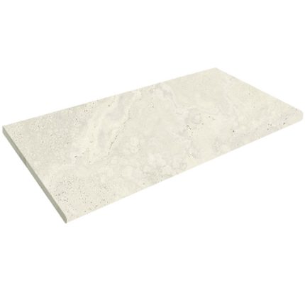 Crown Travertine White Square Pencil Edge Coping Paver P5 400x600 (20mm Thick)