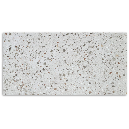 Omega Grey Terrazzo Matt Tile 300x600