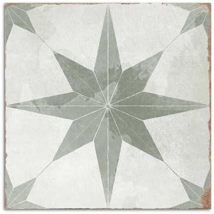 Rimini Green Matt Tile 200x200