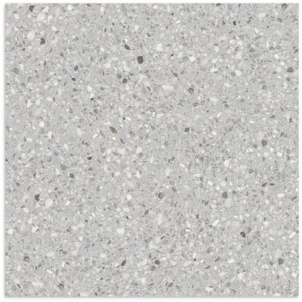 Terrazzo Stone Grigio Smooth Grip Tile 600x600