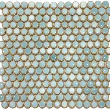 Orbit Penny Round Mint Gloss Mosaic