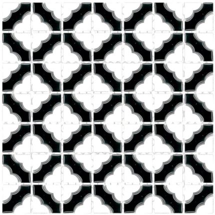 Poppy Flower Gloss White Mosaic