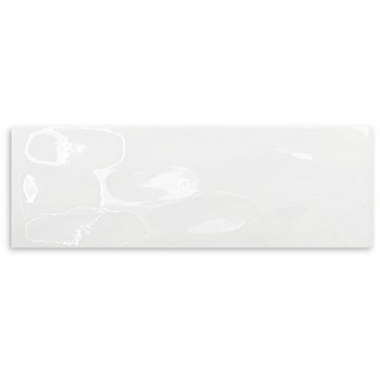 Gloss White Wavy Wall Tile 100x300