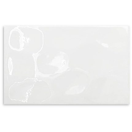 White Gloss Ripple Wall Tile 250x400