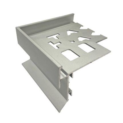 Balcony 12mm External Corner for Weep Hole Trim (Matt Silver)