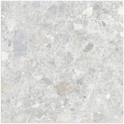 Terrazzo Rock Grigio Matt Tile 600x600