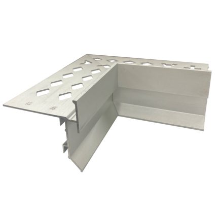 Balcony Trim With Weep Hole Internal Corner 10mm (Matt Silver)