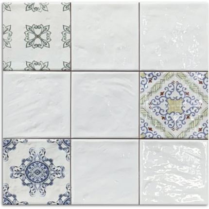 Ayora Deco Blanco Gloss Wall Tile 335x335