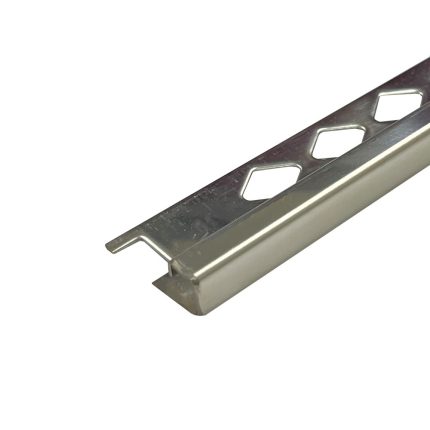 Square Stainless Steel G304 Tile Trim 12mm x 3m