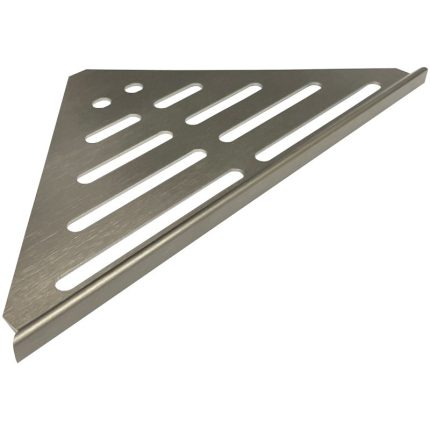 Hayman Aluminium Corner Shelf 346mm - Brushed Nickel