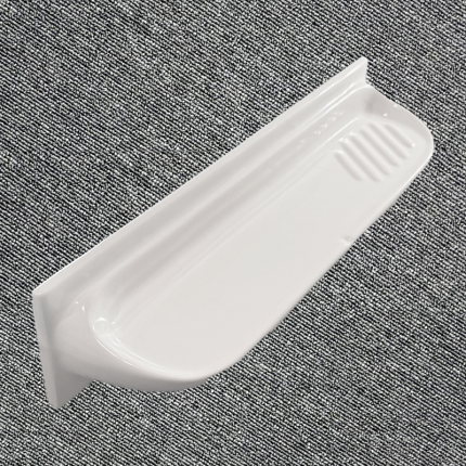 White Shower Shelf 100x400