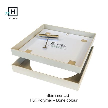 Hide Skimmer Lid Kit 306mm x 306mm - Polymer Bone (15-22 inlay)