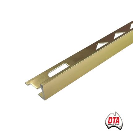 DTA L Angle Aluminium Trim 15mm x 3m (Bright Gold)