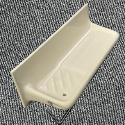 Ceramic Shelf With Washer Holder Gloss Tusk 100x300
